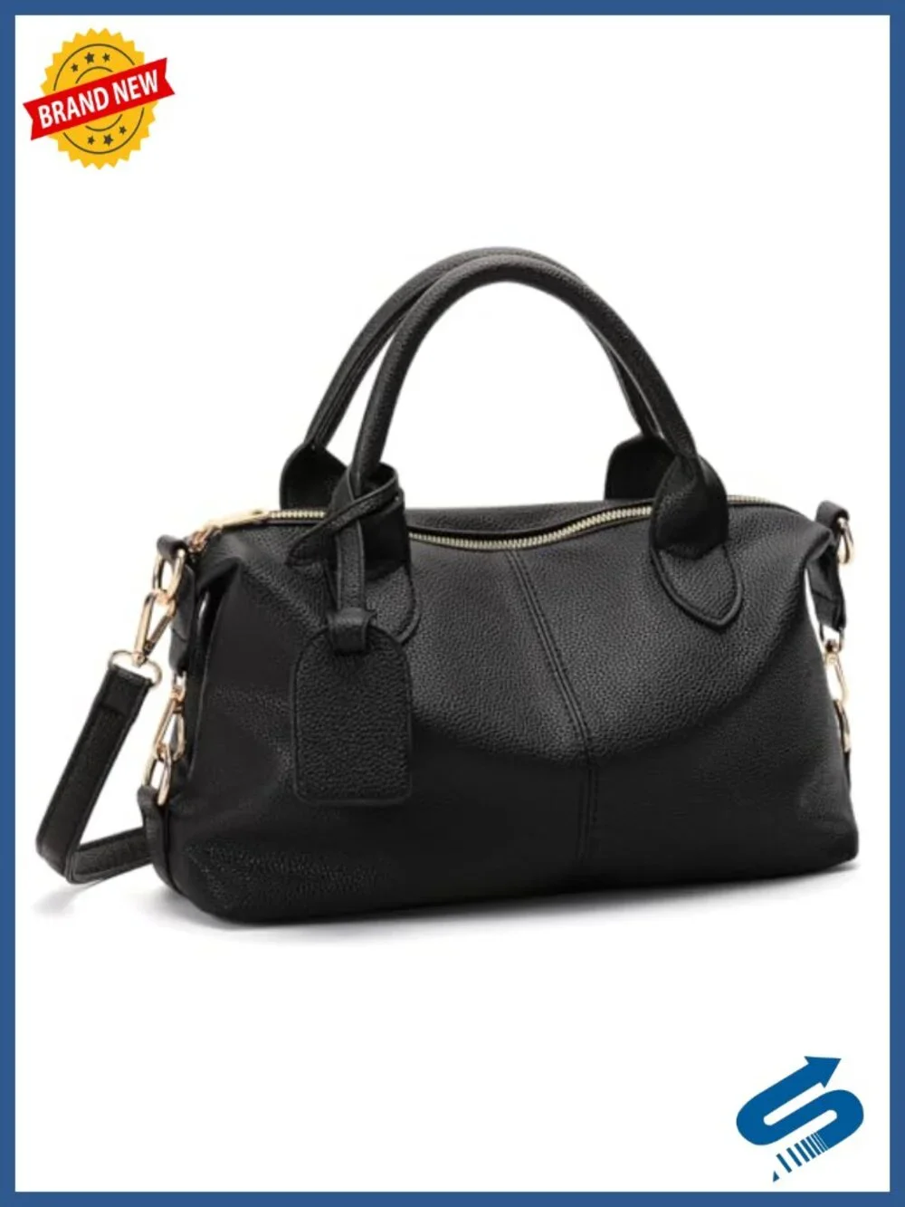 Vegan Leather Tote Bag Women Handbag Satchel Purse Large Capacity Top Handle